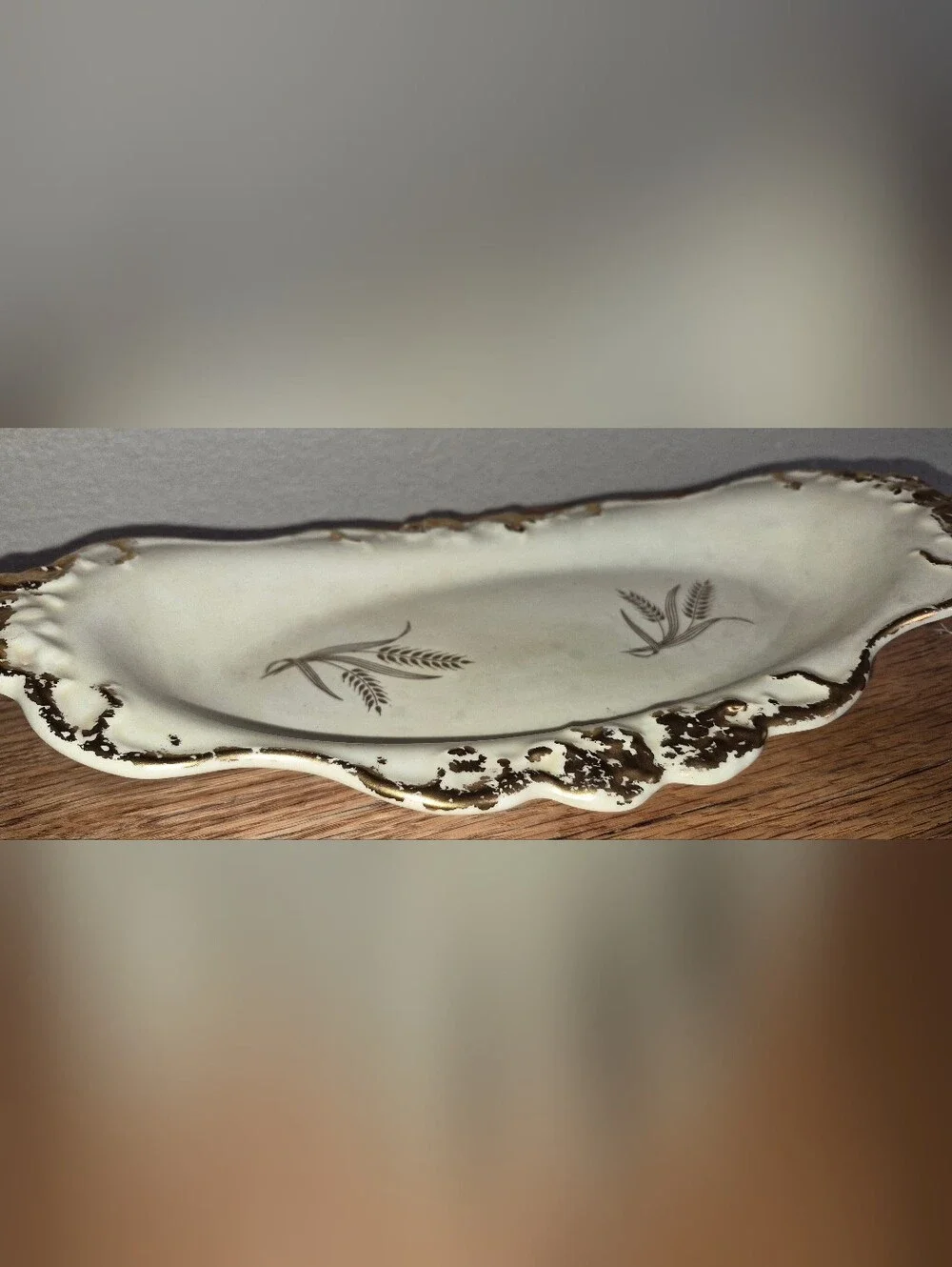 Vintage mid-century porcelain ceramic celery or relish tray, Made In 1974